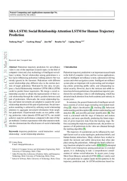 SRA-LSTM: Social Relationship Attention LSTM for Human Trajectory
  Prediction