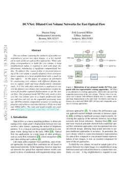 DCVNet: Dilated Cost Volume Networks for Fast Optical Flow