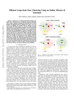 Efficient Large-Scale Face Clustering Using an Online Mixture of
  Gaussians