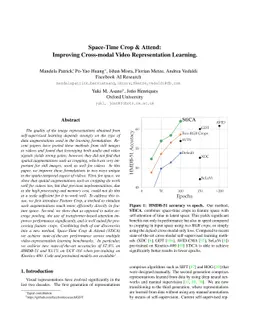 Space-Time Crop & Attend: Improving Cross-modal Video Representation
  Learning