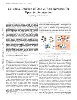 Collective Decision of One-vs-Rest Networks for Open Set Recognition