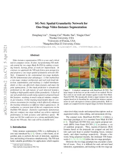 SG-Net: Spatial Granularity Network for One-Stage Video Instance
  Segmentation