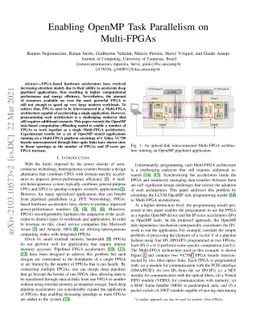 Enabling OpenMP Task Parallelism on Multi-FPGAs