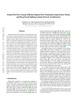 Fusion-FlowNet: Energy-Efficient Optical Flow Estimation using Sensor
  Fusion and Deep Fused Spiking-Analog Network Architectures
