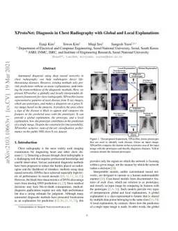 XProtoNet: Diagnosis in Chest Radiography with Global and Local
  Explanations