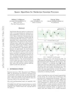 Sparse Algorithms for Markovian Gaussian Processes