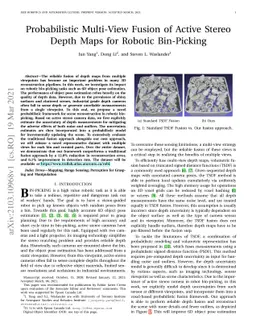 Probabilistic Multi-View Fusion of Active Stereo Depth Maps for Robotic
  Bin-Picking