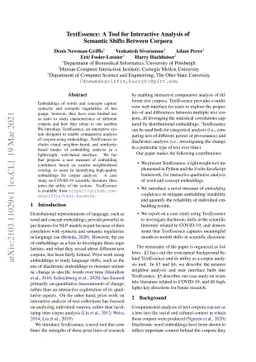 TextEssence: A Tool for Interactive Analysis of Semantic Shifts Between
  Corpora