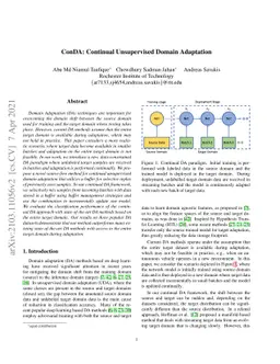 ConDA: Continual Unsupervised Domain Adaptation