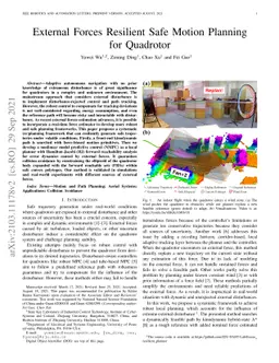 External Forces Resilient Safe Motion Planning for Quadrotor