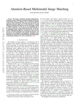 Attention-Based Multimodal Image Matching