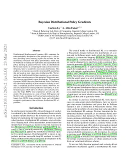 Bayesian Distributional Policy Gradients