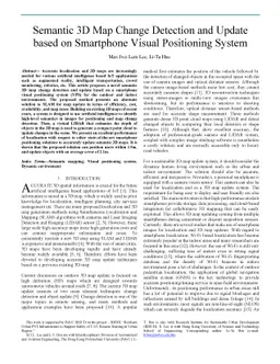 Semantic 3D Map Change Detection and Update based on Smartphone Visual
  Positioning System