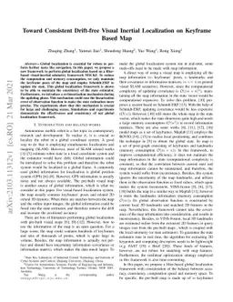 Toward Consistent Drift-free Visual Inertial Localization on Keyframe
  Based Map