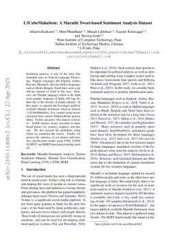 L3CubeMahaSent: A Marathi Tweet-based Sentiment Analysis Dataset