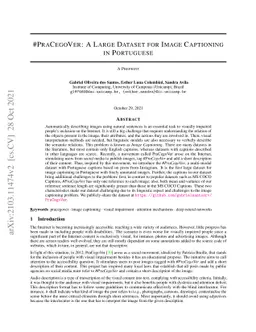 #PraCegoVer: A Large Dataset for Image Captioning in Portuguese