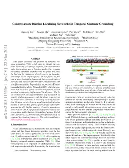 Context-aware Biaffine Localizing Network for Temporal Sentence
  Grounding