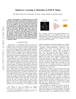 RadarLoc: Learning to Relocalize in FMCW Radar