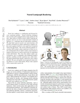 Neural Lumigraph Rendering