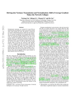 Delving into Variance Transmission and Normalization: Shift of Average
  Gradient Makes the Network Collapse