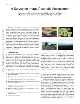 A Survey on Image Aesthetic Assessment