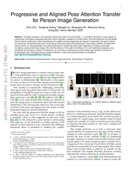 Progressive and Aligned Pose Attention Transfer for Person Image
  Generation