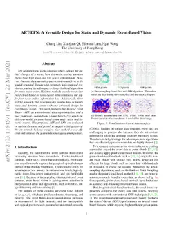 AET-EFN: A Versatile Design for Static and Dynamic Event-Based Vision