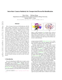 Intra-Inter Camera Similarity for Unsupervised Person Re-Identification