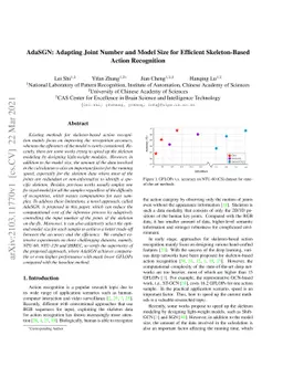 AdaSGN: Adapting Joint Number and Model Size for Efficient
  Skeleton-Based Action Recognition