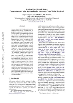 Retrieve Fast, Rerank Smart: Cooperative and Joint Approaches for
  Improved Cross-Modal Retrieval