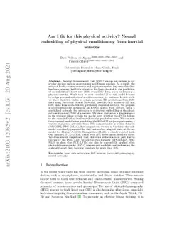Am I fit for this physical activity? Neural embedding of physical
  conditioning from inertial sensors