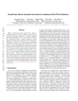 Transformer-Based Attention Networks for Continuous Pixel-Wise
  Prediction