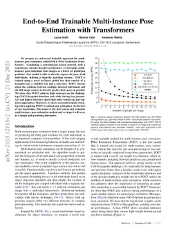 End-to-End Trainable Multi-Instance Pose Estimation with Transformers