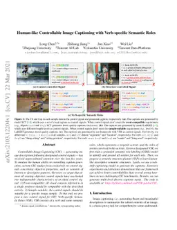 Human-like Controllable Image Captioning with Verb-specific Semantic
  Roles