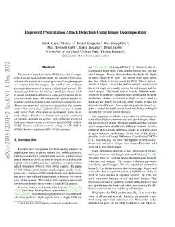 Improved Detection of Face Presentation Attacks Using Image
  Decomposition