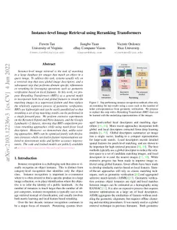 Instance-level Image Retrieval using Reranking Transformers