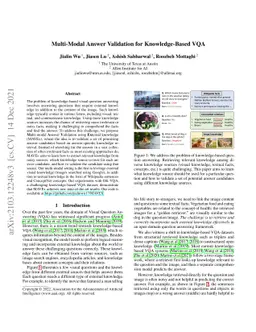 Multi-Modal Answer Validation for Knowledge-Based VQA