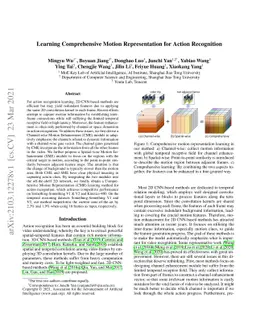 Learning Comprehensive Motion Representation for Action Recognition