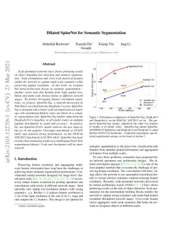 Dilated SpineNet for Semantic Segmentation