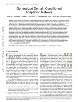 Generalized Domain Conditioned Adaptation Network