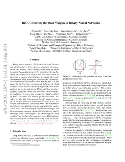 ReCU: Reviving the Dead Weights in Binary Neural Networks