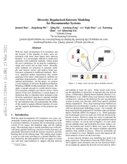 Diversity Regularized Interests Modeling for Recommender Systems