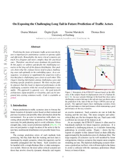 On Exposing the Challenging Long Tail in Future Prediction of Traffic
  Actors