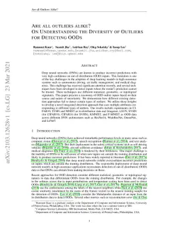 Are all outliers alike? On Understanding the Diversity of Outliers for
  Detecting OODs