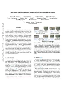 Self-Supervised Pretraining Improves Self-Supervised Pretraining