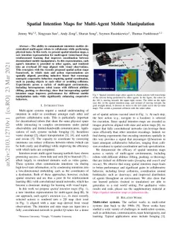 Spatial Intention Maps for Multi-Agent Mobile Manipulation