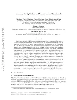 Learning to Optimize: A Primer and A Benchmark