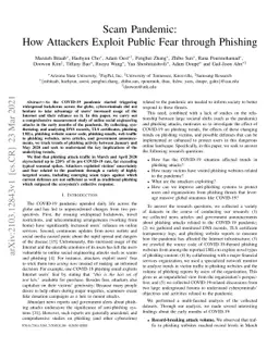 Scam Pandemic: How Attackers Exploit Public Fear through Phishing