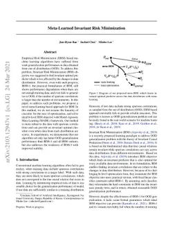 Meta-Learned Invariant Risk Minimization