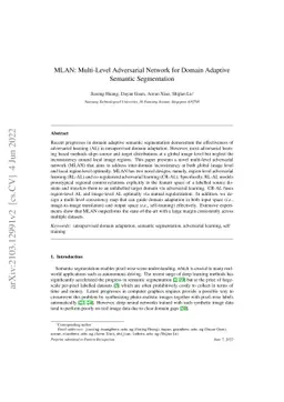 MLAN: Multi-Level Adversarial Network for Domain Adaptive Semantic
  Segmentation